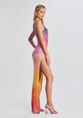 Candice Sequin Crochet Dress