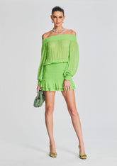 Taisha Embellished Silk Chiffon Dress