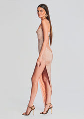 Topaz Glass Beaded Dress