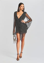 Opal Crystal Embellished Dress