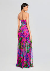 Nicole Silk Chiffon Dress