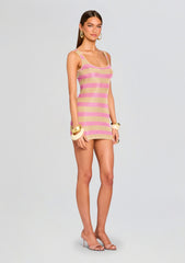 Benni Metallic Knit Mini Dress