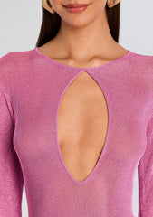 Carmel Metallic Knit Maxi Dress