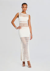 Kylan Knit Crochet Dress