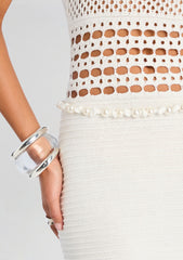 Kylan Knit Crochet Dress