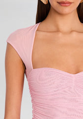 Kylie Mesh Midi Dress