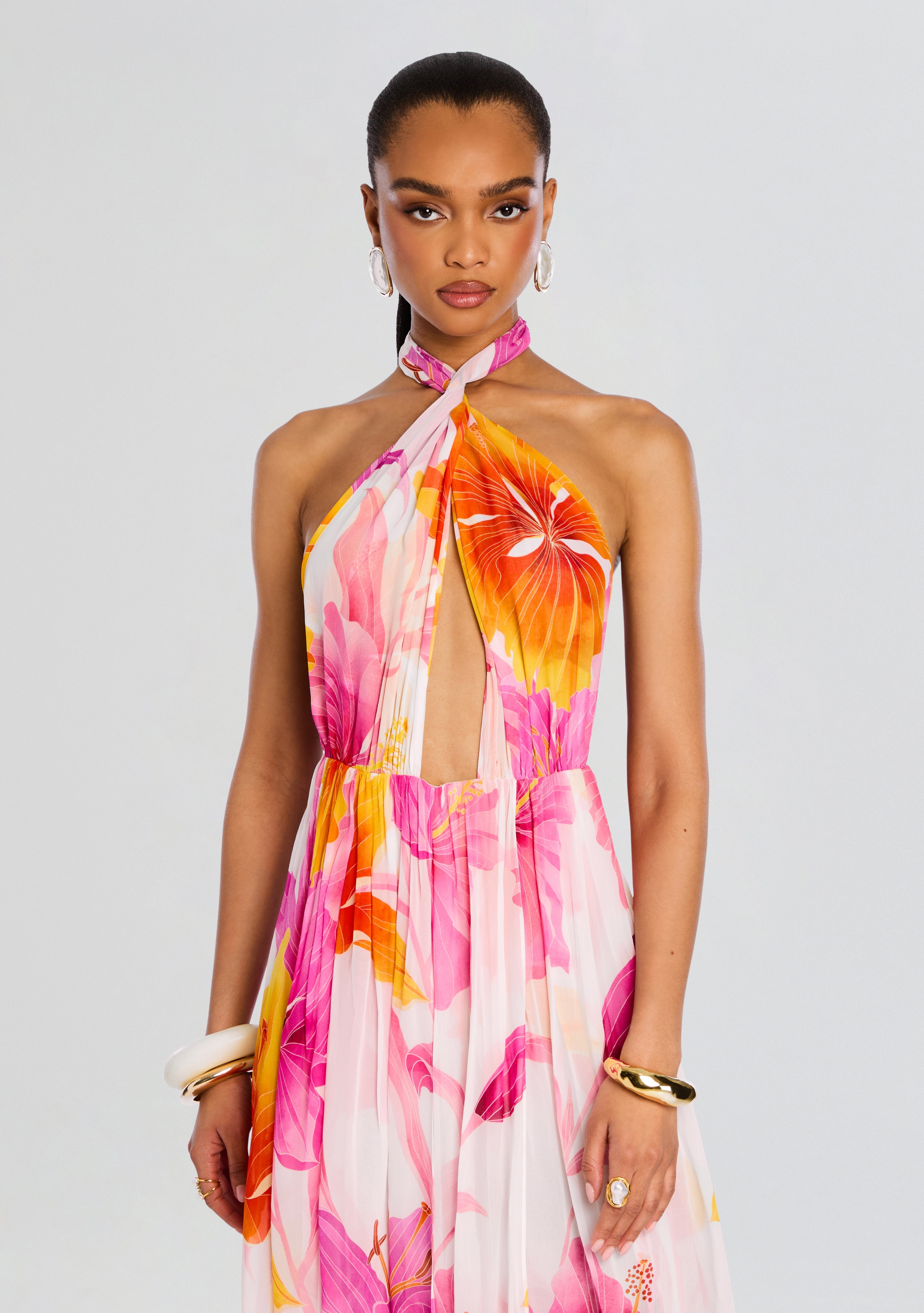 Ina Silk Chiffon Dress