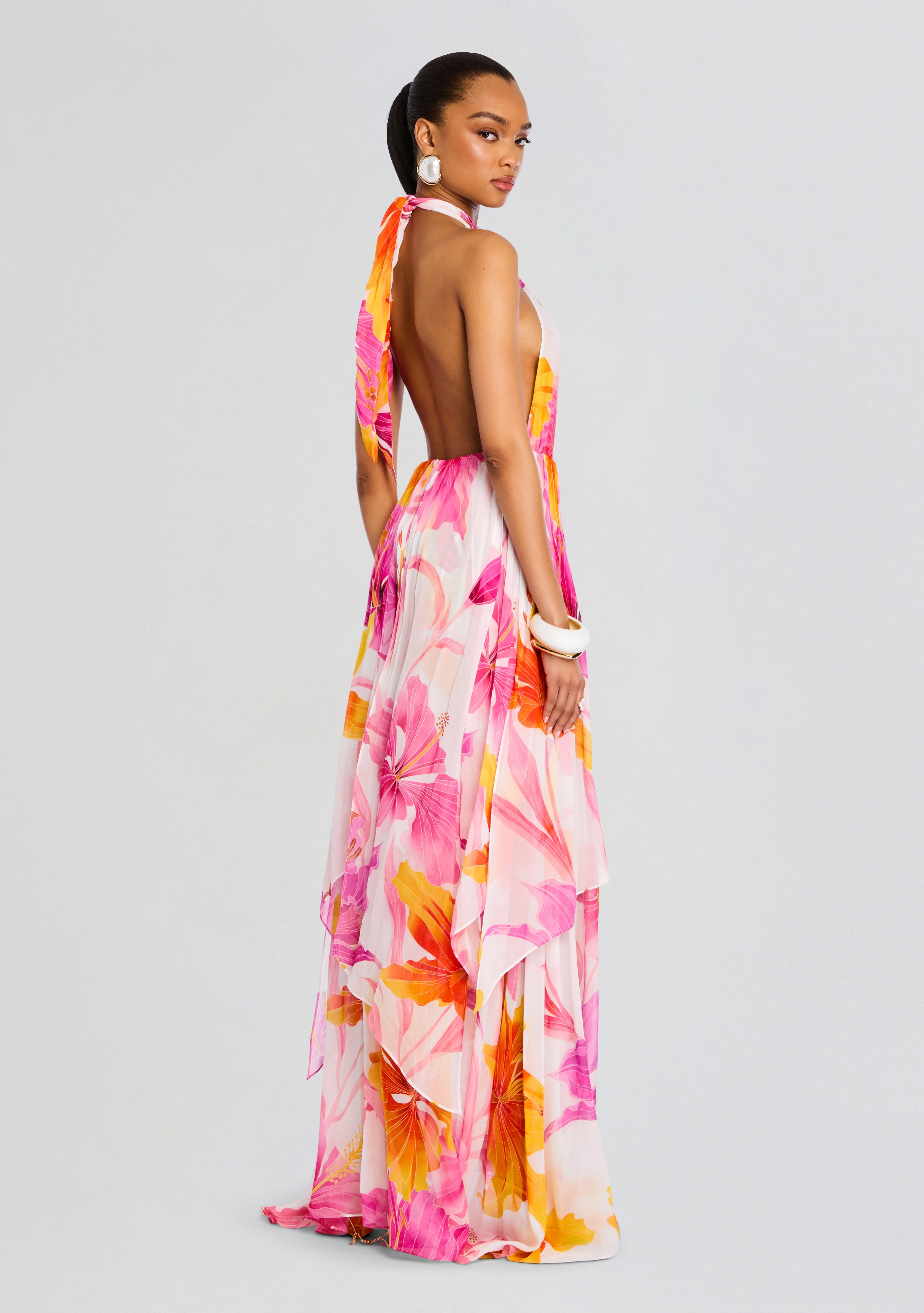 Ina Silk Chiffon Dress