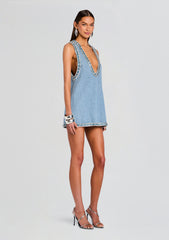 Stevie Embellished Denim Dress