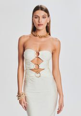Lily Lycra Maxi Dress