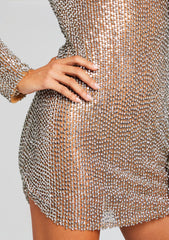Malaya Sequin Embellished Dress