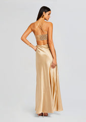 Emery Embellished Silk Dress