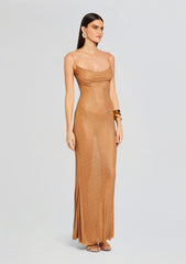 Shilo Embellished Silk Dress