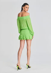 Taisha Embellished Silk Chiffon Dress