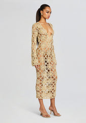 Yesly Knit Crochet Dress