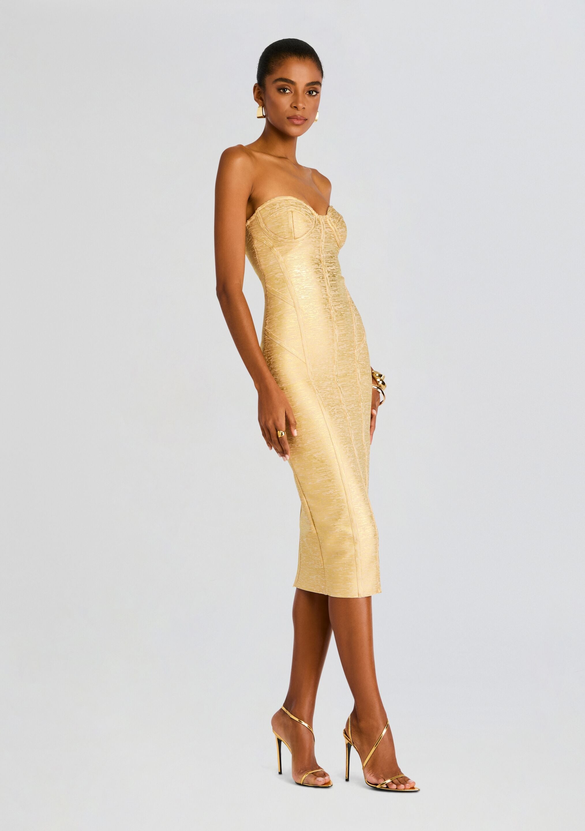 Charlize Coated Knit Dress