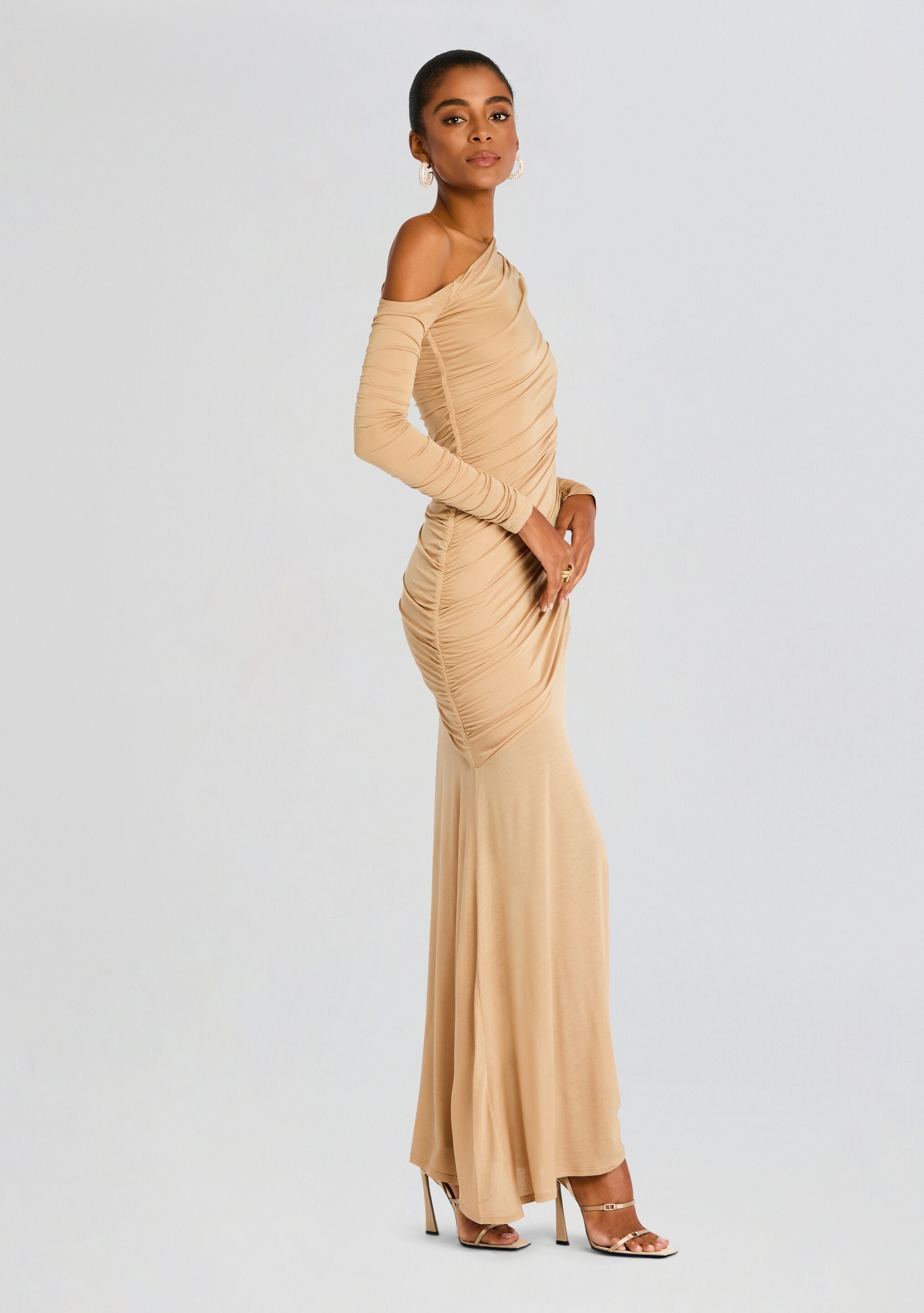 Persephone Ruched Maxi Dress
