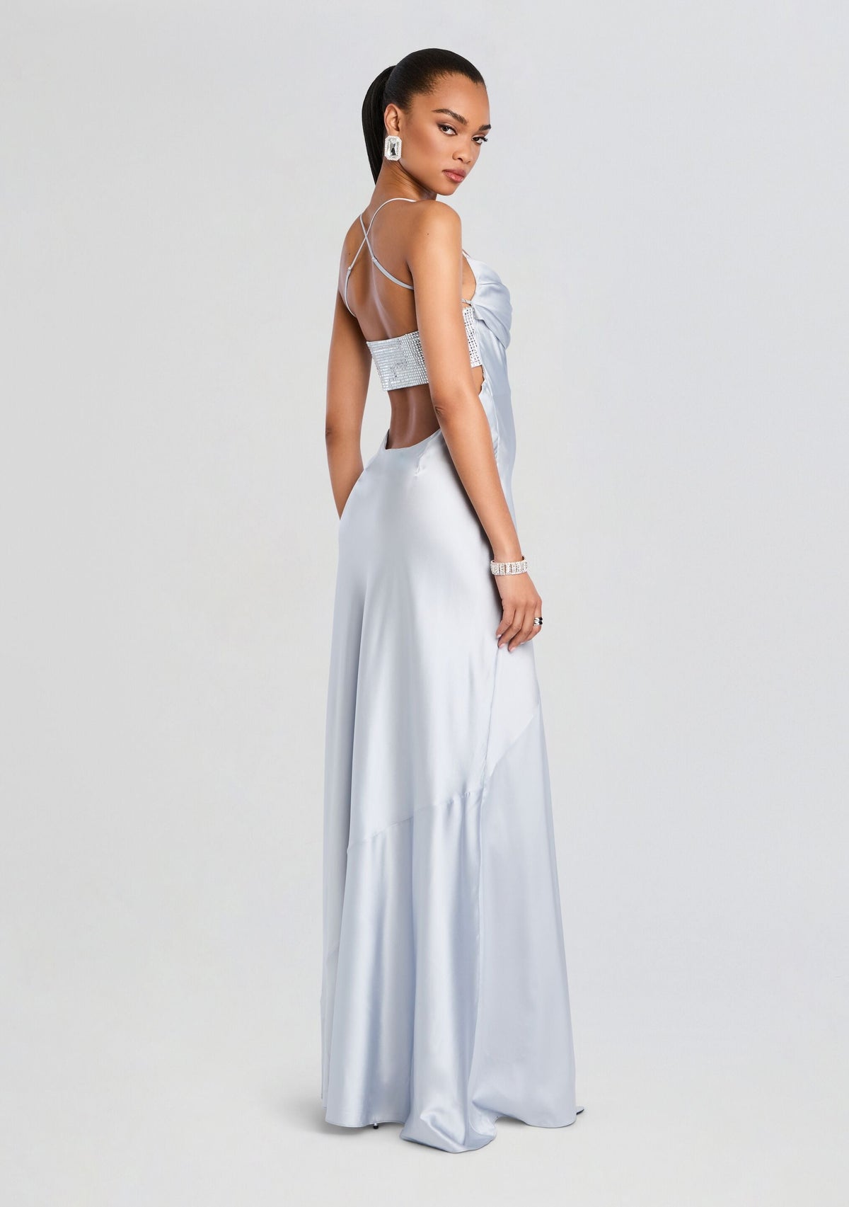 Emery Embellished Silk Dress