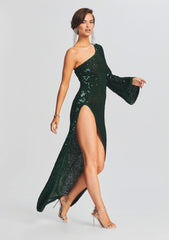 Celeste Sequin Crochet Dress